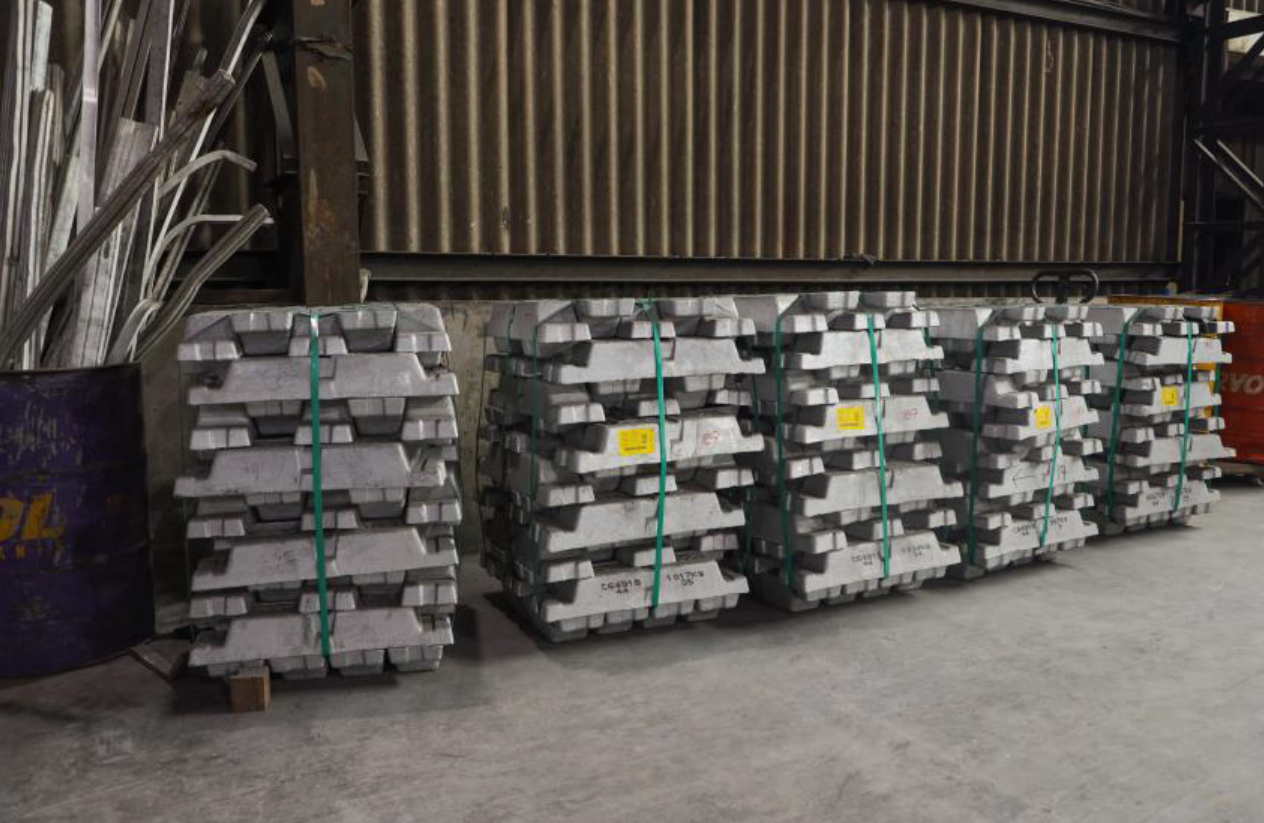 Aluminium Ingots Storage